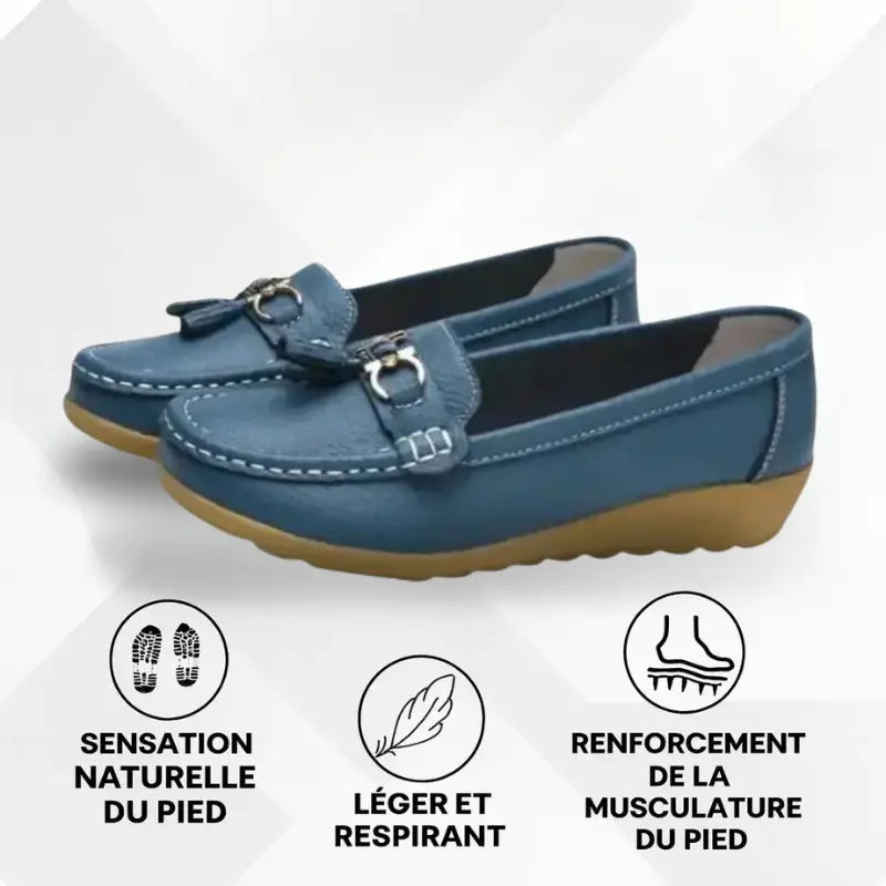 Mocassin pour Femme Orthopédique en Cuir | Veloura