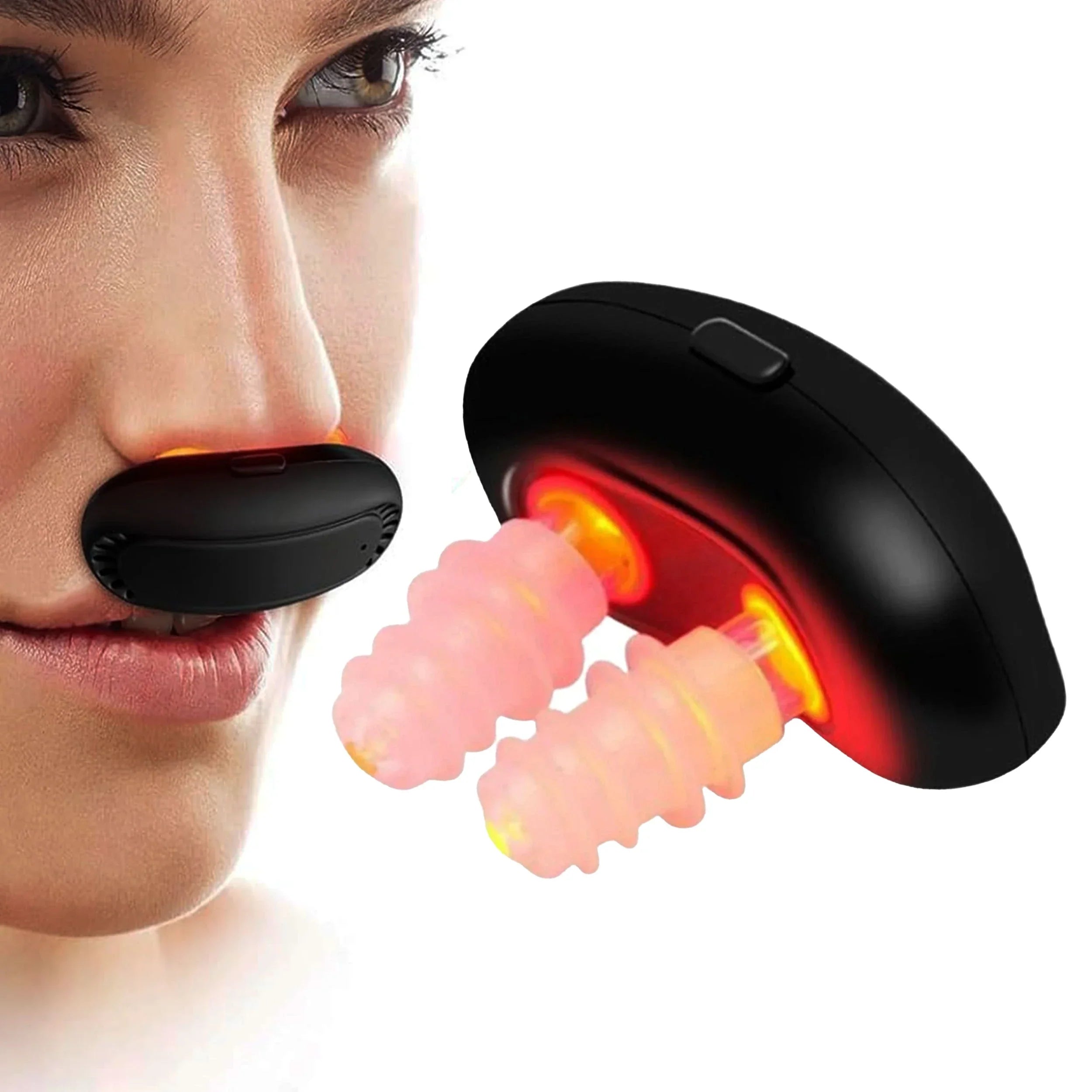 RespiraLumi | Dispositif Nasal à Lumière Rouge LED pour Confort Respiratoire