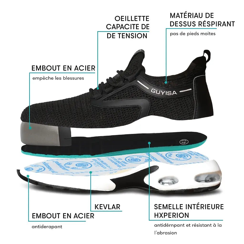 Orthostahl | Chaussure De Sécurité Ergonomique Et Soulageant la Douleur - Vela Vici 🇫🇷