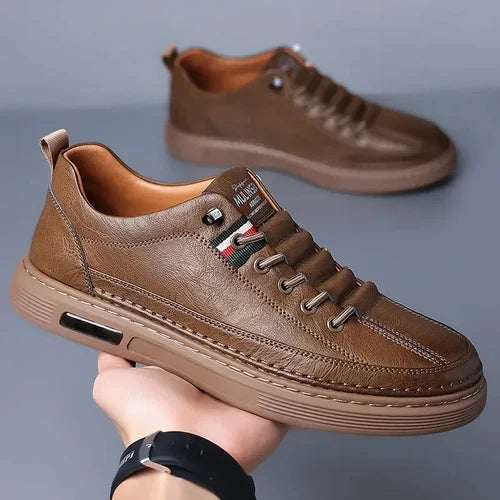 Viale Baskets Orthopédiques En Cuir Italiennes Pour Hommes
