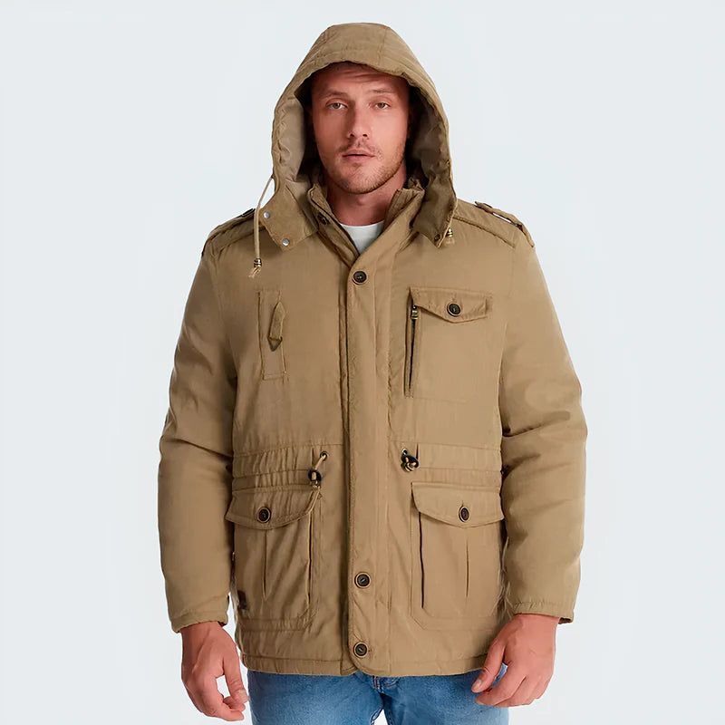 Frosty | Veste Tactique avec Capuche, Doublure en Fleece et Poches