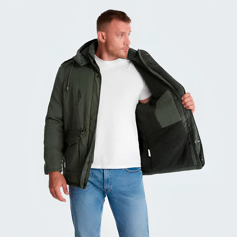 Frosty | Veste Tactique avec Capuche, Doublure en Fleece et Poches