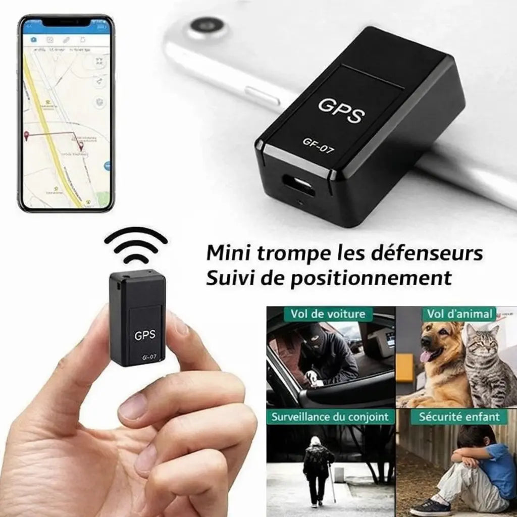 Traceur | GPS Mini Magnétique Mondial pour Vélo et Voiture – Sans Abonnement