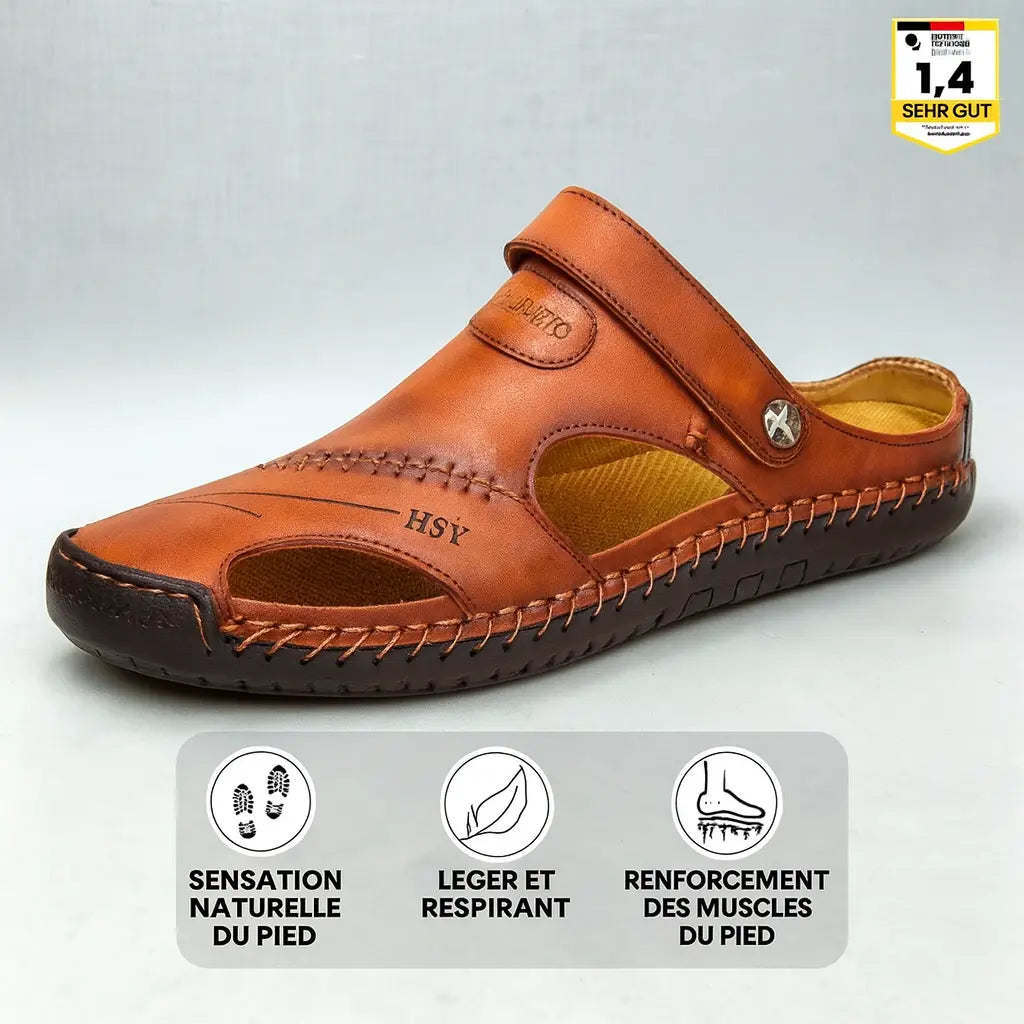 OrthoFlex | Sandales Orthopédiques en Cuir