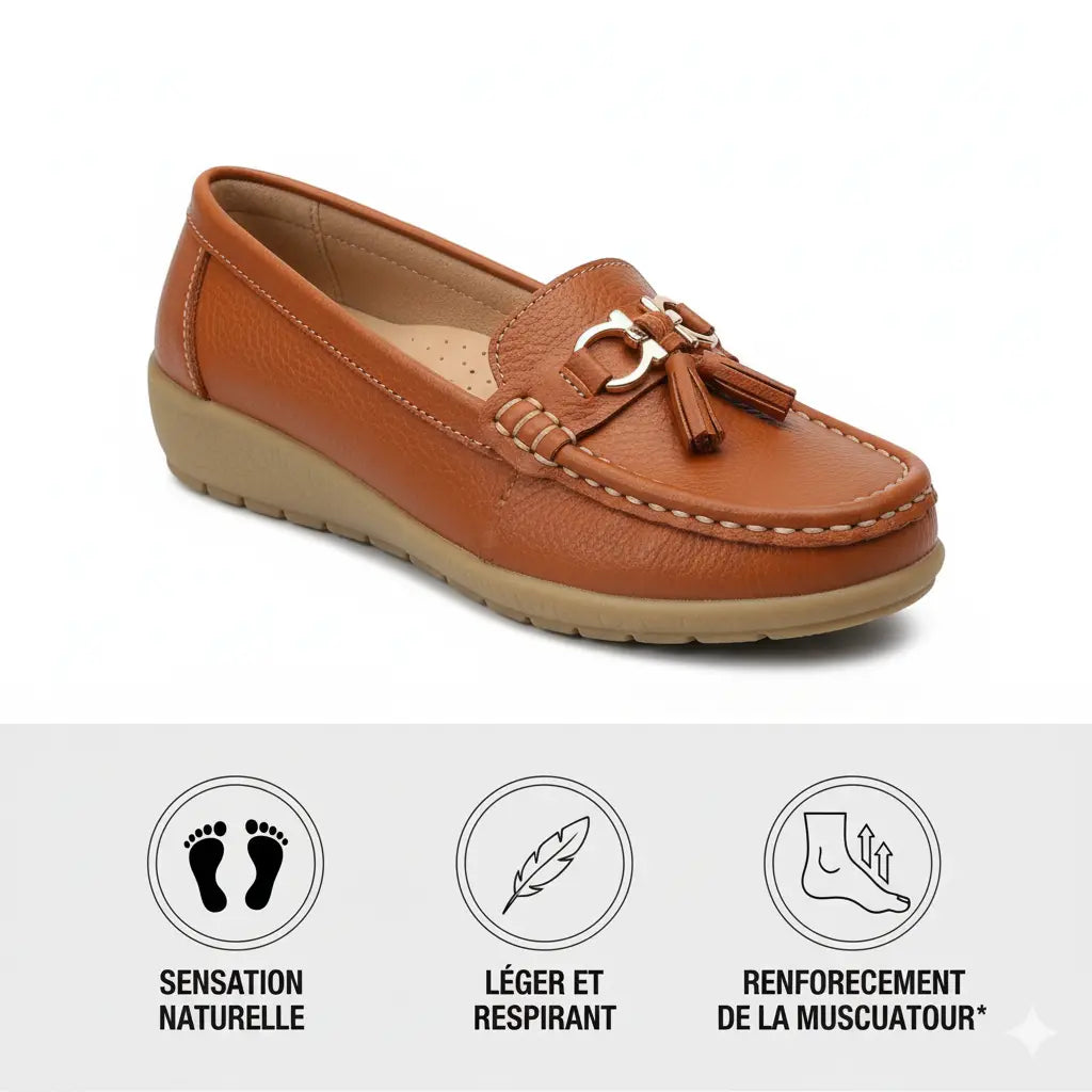 Mocassin Orthopédique en Cuir