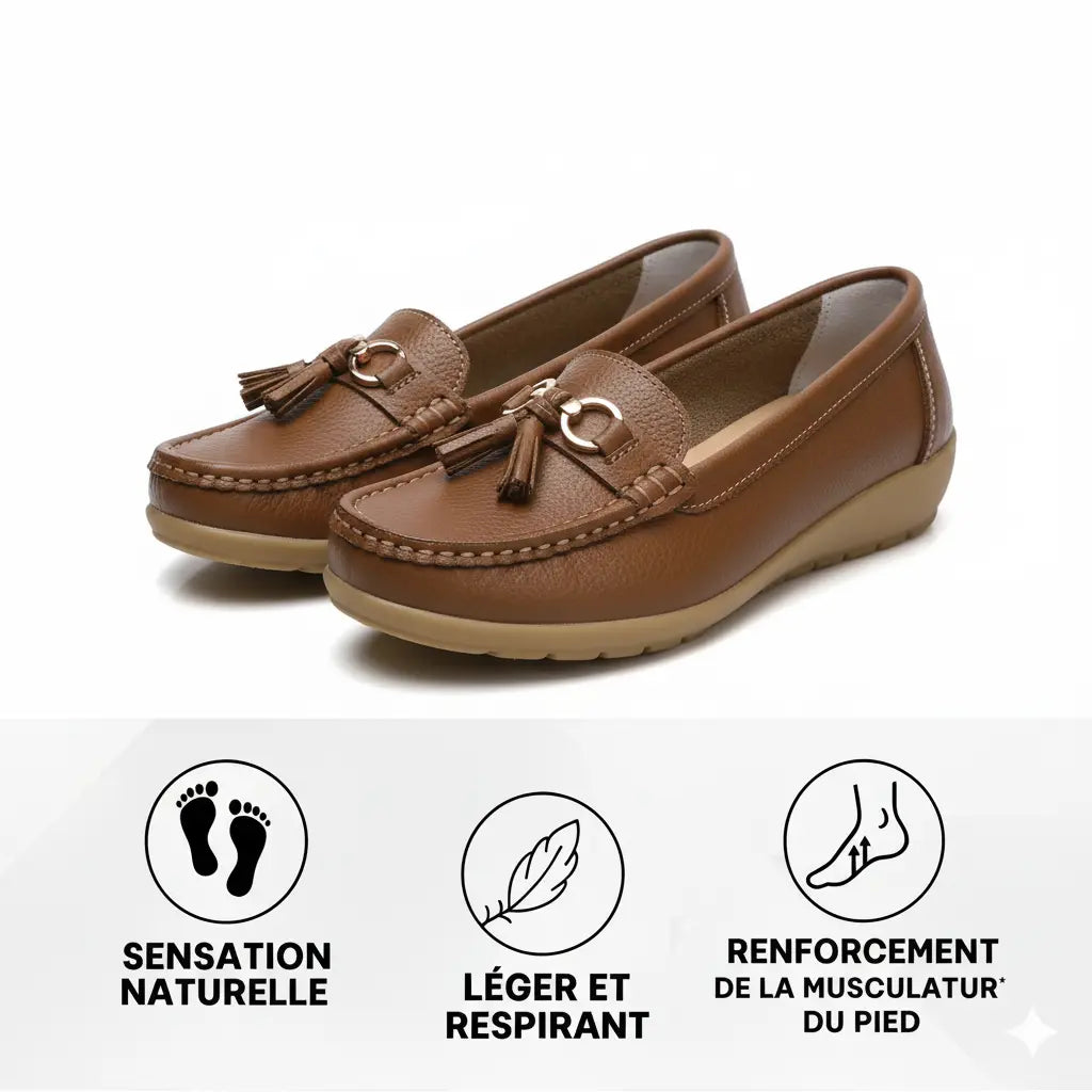 Mocassin Orthopédique en Cuir