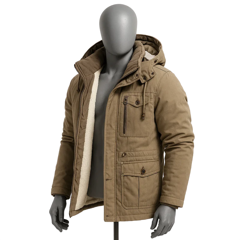 Frosty | Veste Tactique avec Capuche, Doublure en Fleece et Poches