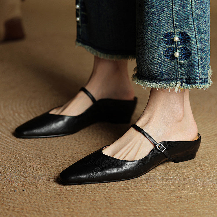 Orella | Mules en Cuir Véritable
