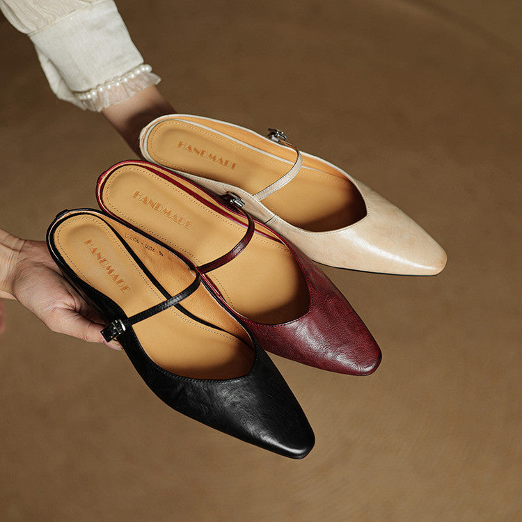 Orella | Mules en Cuir Véritable