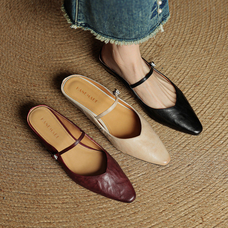 Orella | Mules en Cuir Véritable
