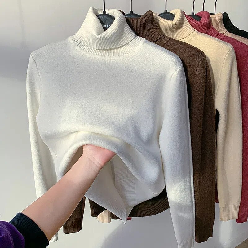 Jasmyn | Pull en Maille à Col Roulé