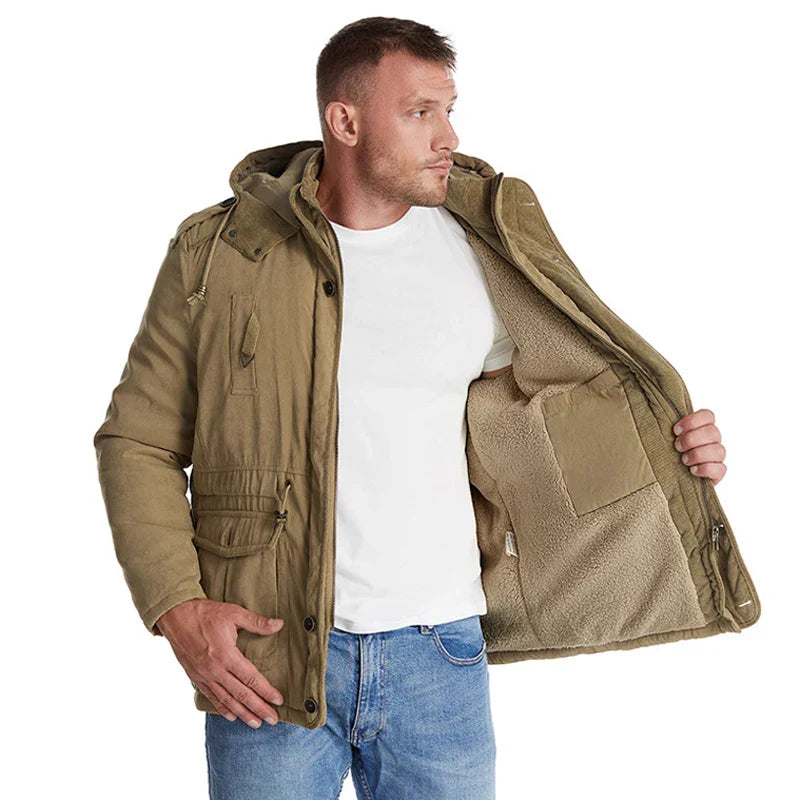Frosty | Veste Tactique avec Capuche, Doublure en Fleece et Poches
