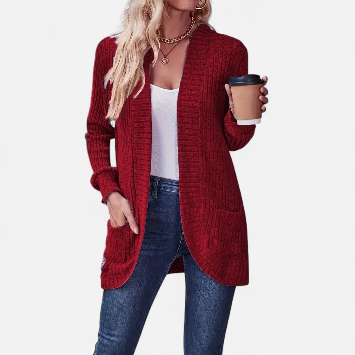 Chic Women's Knit Cardigan - Vela Vici 🇫🇷