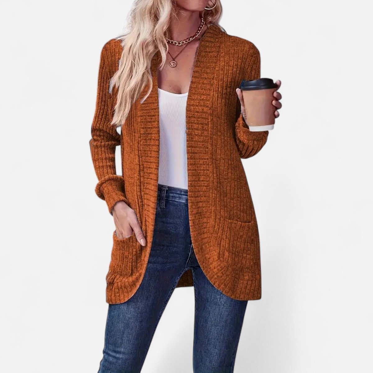 Chic Women's Knit Cardigan - Vela Vici 🇫🇷