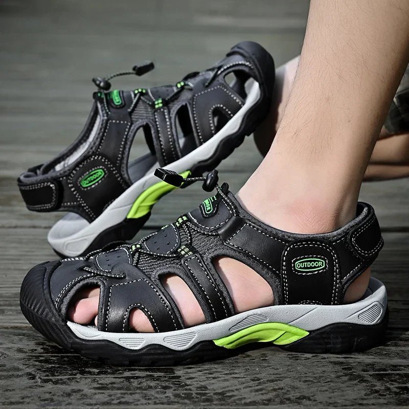 Gladiator | Sandale Pour Hommes En Cuir Véritable - Vela Vici 🇫🇷