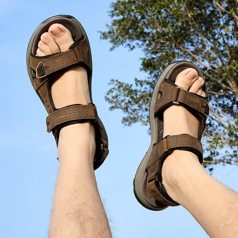 OrthoSport | SANDALIE ORTHOPÉDIQUE EN CUIR POUR HOMMES - Vela Vici 🇫🇷