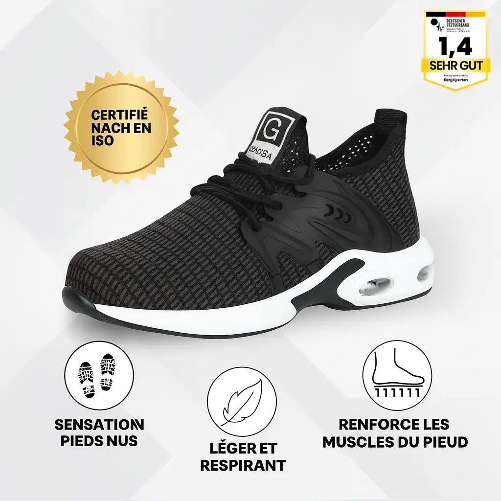 Orthostahl | Chaussure De Sécurité Ergonomique Et Soulageant la Douleur - Vela Vici 🇫🇷