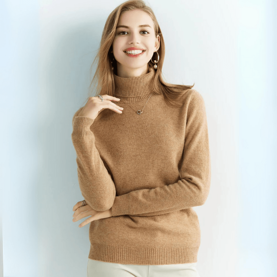 Pull à Col Roulé en Laine Mérino pour Femme - Vela Vici 🇫🇷