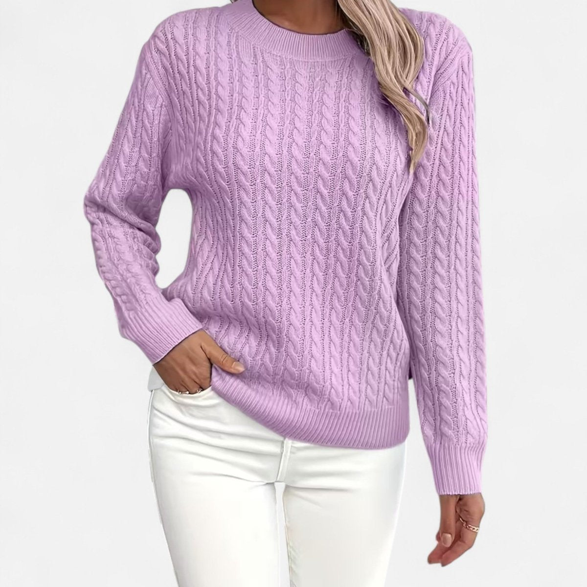 Pull Classique à Col Rond pour Femmes - Vela Vici 🇫🇷