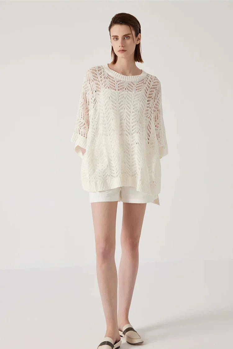 Pull Drapé au Crochet pour Femmes - Vela Vici 🇫🇷