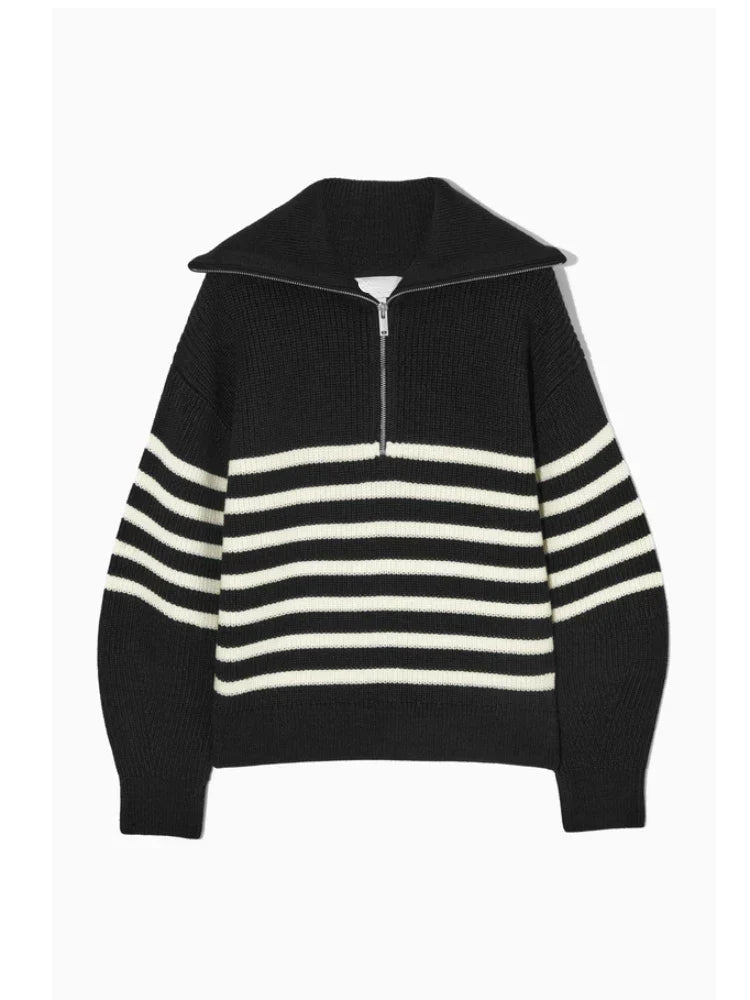 Pull en Tricot pour Femmes avec Fermeture Éclair - Vela Vici 🇫🇷
